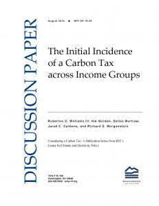 The Initial Incidence of a Carbon Tax across Income Groups